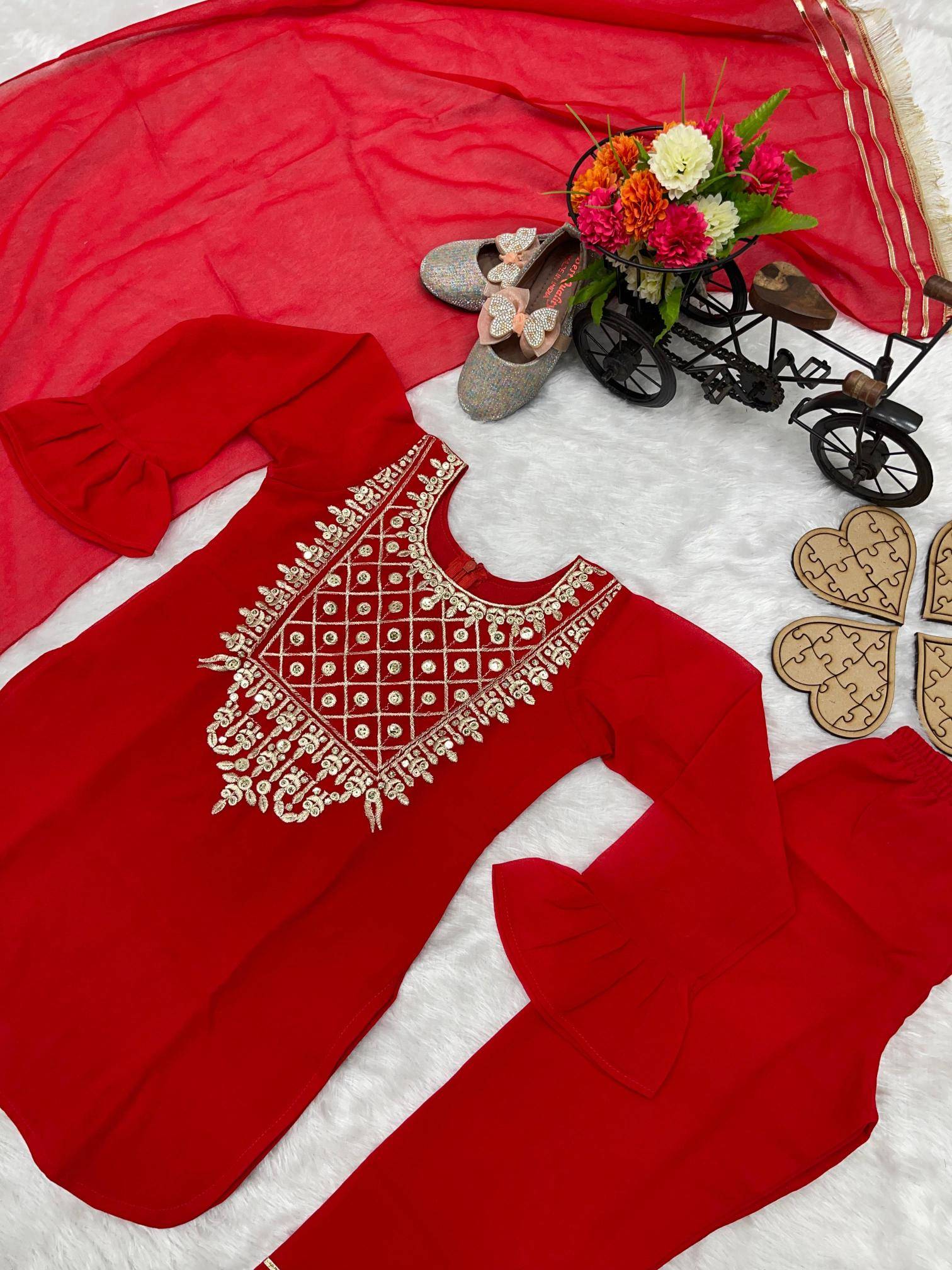 PRESERNTING NEW DESIGNER OC 162 Georgette Wholesale kids clothing in Hyderabad